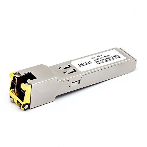 Jeirdus Arista SFP-1G-T-PCW: 1000Base-T Copper Transceiver with RJ45 Connector for 100m Range