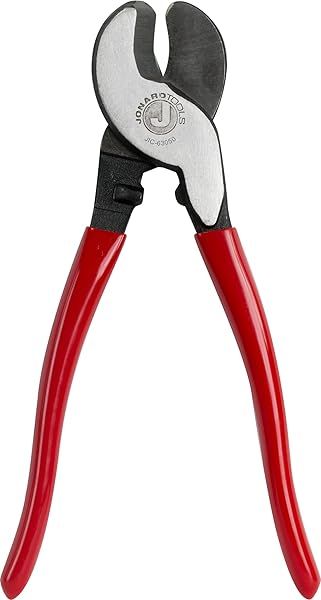 "Jonard JIC-63050 High Leverage Cable Cutter - 9-1/4" Red Handle Tool for Precision Cutting"