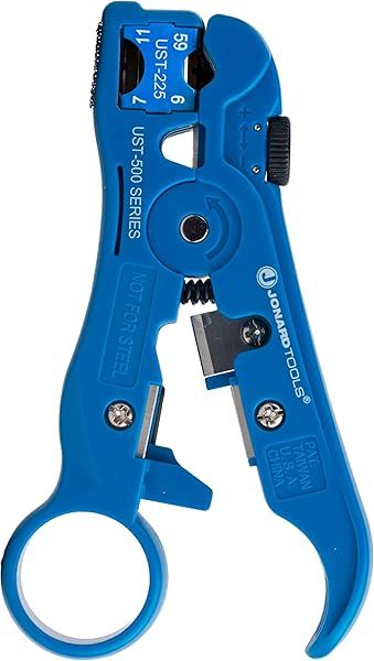 Jonard Tools UST-525: Universal Cable Stripping Tool for Coax, Network & Telephone Cables