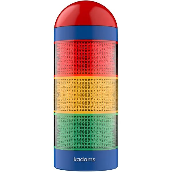 KADAMS Visual Timer for Kids with Audio Pre-Alarm Traffic Light Alarm for Classroom Home Time Management Tool 24hr Countdown