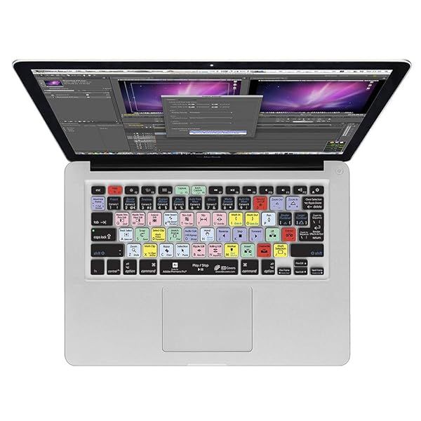 "KB Covers Keyboard Cover for MacBook/Air/Pro 13" - Enhance Premiere Pro Experience (PR-M-CC-2)"