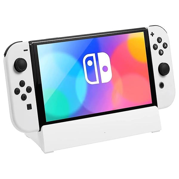 KEKUCULL TV Docking Station for Switch & OLED - 4K HDMI, USB 3.0, Replacement for Official Dock (White)