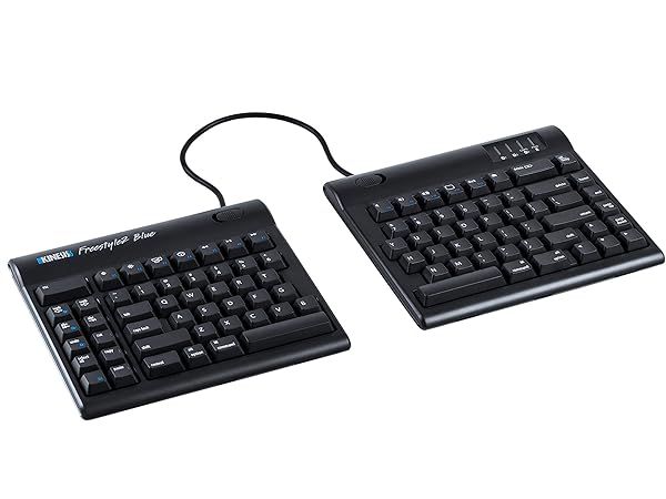 "Buy KINESIS Freestyle2 Blue Wireless Ergonomic Keyboard for Mac - Dark Gray, 9" Separation for Comfort & Productivity"