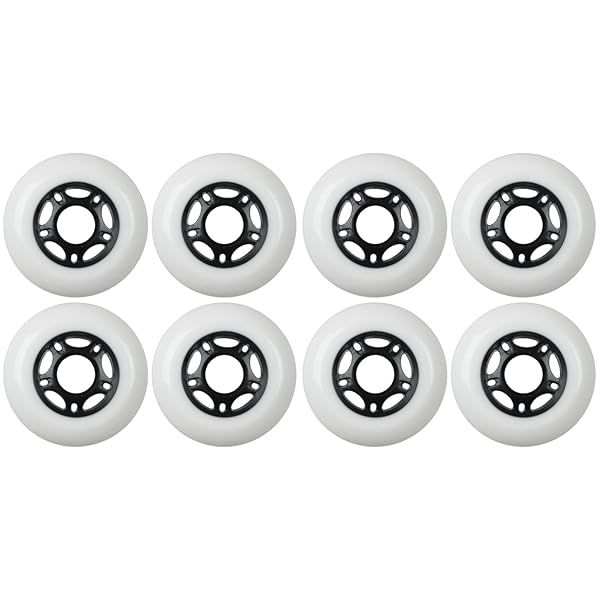 Buy KSS Outdoor Asphalt Formula 89A Inline Skate X8 Wheels - 80mm White for Smooth Performance