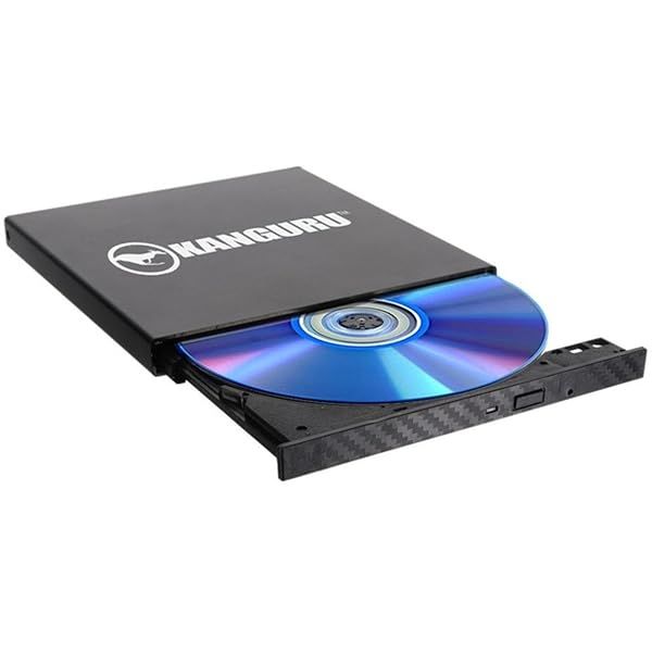 Kanguru QS Slim DVDRW DVD Burner - TAA Compliant, Portable & High-Speed Data Storage Solution