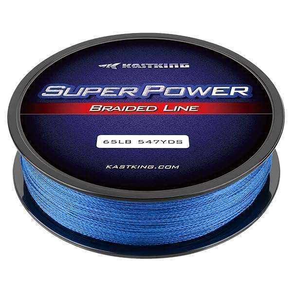 KastKing Superpower Braid Fishing Line - Ocean Blue, 6LB, 300M for Ultimate Fishing Performance