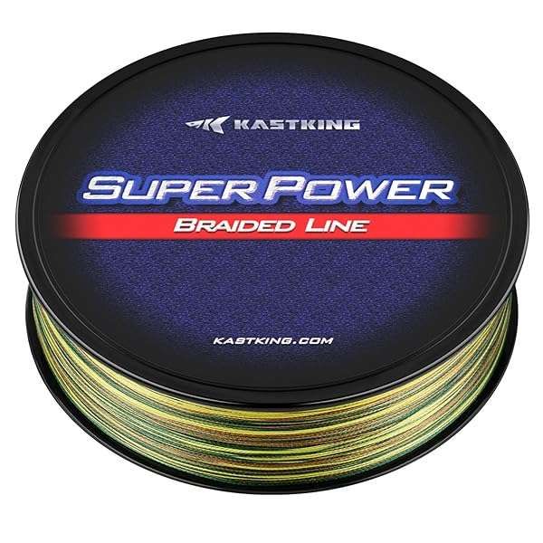 KastKing Superpower Camo Braided Fishing Line 20LB - 327 Yds for Ultimate Strength & Stealth