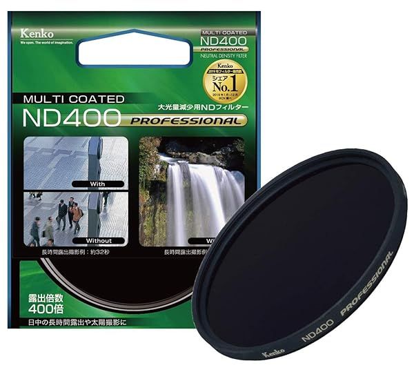 Kenko 55mm ND400 Filter: Professional Multi-Coated Lens for Stunning Photography