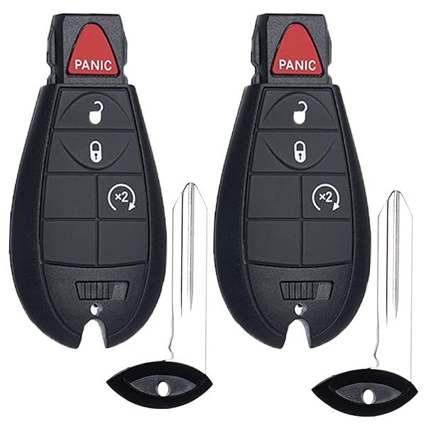 Key Fob FOBIK Replacement for Dodge Ram, Grand Caravan, Charger & More (2009-2012) - Keyless Remote Start Solution