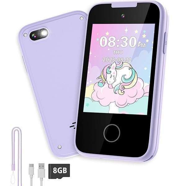 Kids Smartphone Toy for Ages 3-6: Touchscreen, Dual Camera, Music & Learning Games - Perfect Christmas & Birthday Gift!