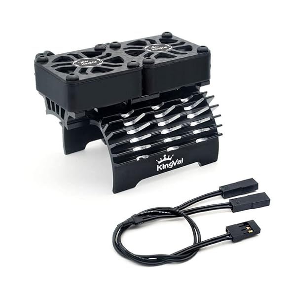 KingVal Brushless Motor Cooling Fans 8.4V 16000RPM for 55MM 56MM 58MM RC Cars - Rapid Aluminum Cooling Solution