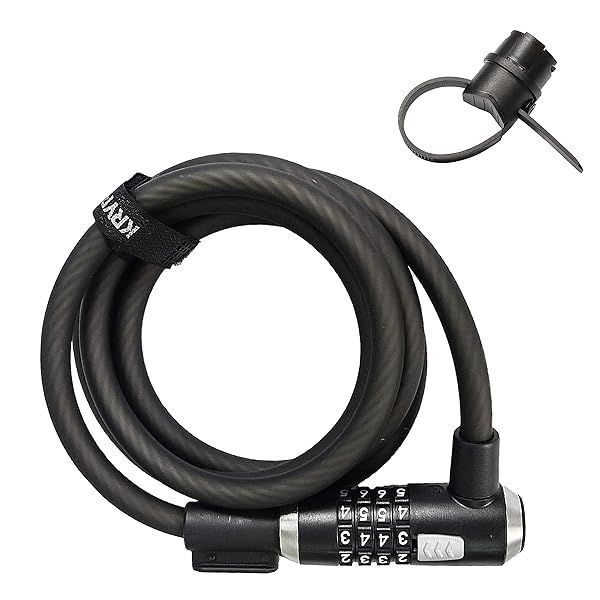 Secure Your Bike with Kryptonite KryptoFlex: Heavy-Duty 12mm Steel Cable Lock - 2FT/6FT/10FT Options Available!