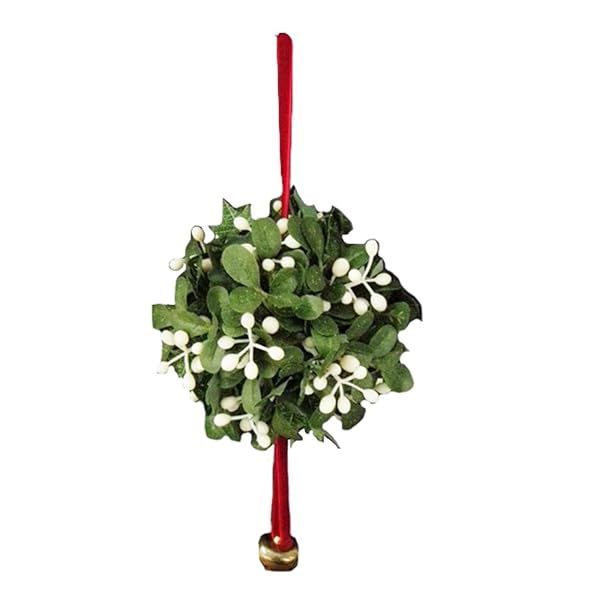 Shop Kurt Adler J9846 Mistletoe Ball Christmas Ornament - Perfect Holiday Decor!
