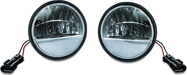 "Upgrade Your Ride: Kuryakyn 2247 DOT Compliant 4.5" LED Passing Lamps for Harley & Indian Motorcycles"