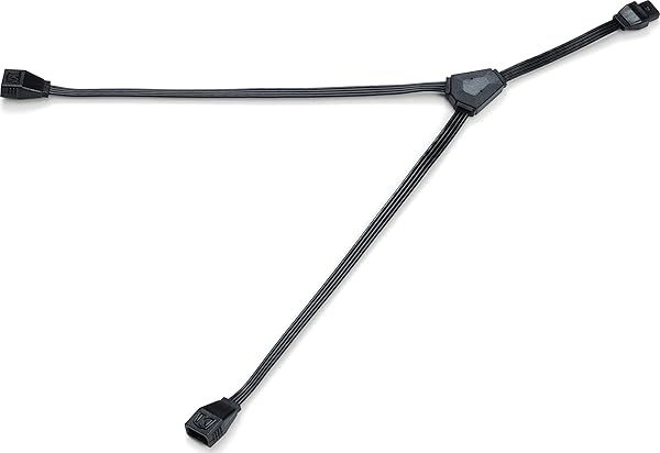 "Upgrade Your Ride: Kuryakyn 2813 Prism+ LED Light Wiring with 12" Y-Connectors - Black Motorcycle Lighting"