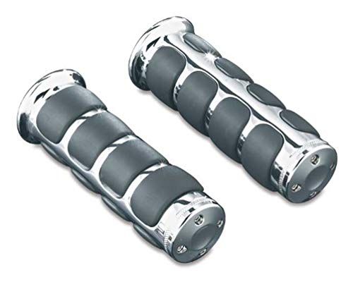 Buy Kuryakyn 6227 ISO Handlebar Grips for 2014-19 Harley-Davidson - Chrome, Electronic Throttle Control