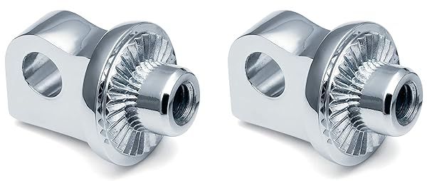 Buy Kuryakyn 6774 Adjustable Chrome Foot Control Peg Adapters for Motorcycles - 1 Pair
