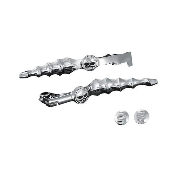 Upgrade Your Ride: Kuryakyn 7411 Zombie Clutch & Brake Levers for 1988-2018 Honda Motorcycles - Chrome Finish