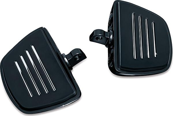 Upgrade Your Ride: Kuryakyn 7578 Gloss Black Mini Board Floorboards with Male Mount Adapters for Motorcycles