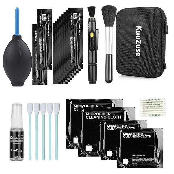Ultimate KuuZuse DSLR Camera Cleaning Kit: Swabs, Cloths & Pen for Lens Care