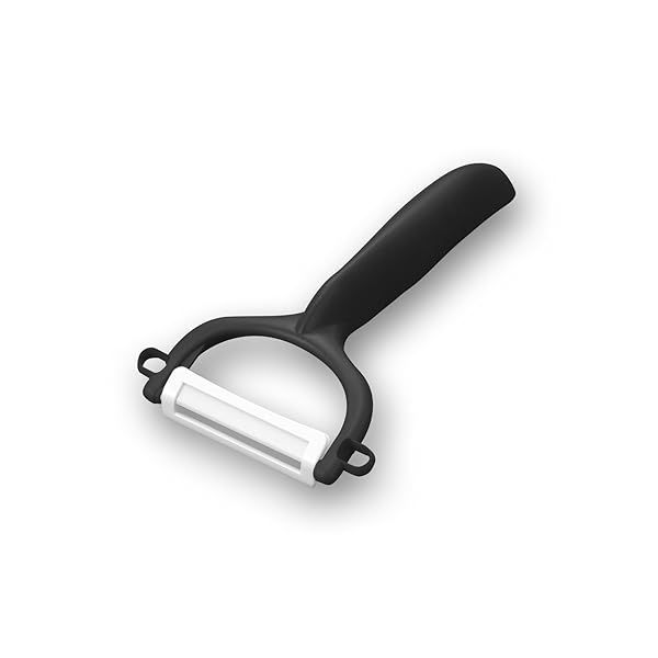 Kyocera Advanced Ceramic Horizontal Y Peeler in Black - Precision Kitchen Tool for Effortless Peeling