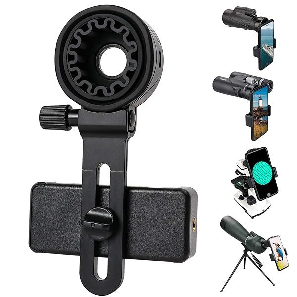 LAKWAR Telescope Phone Adapter: Universal Smartphone Mount for Binoculars, Monoculars, and More