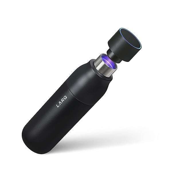 Buy LARQ Bottle PureVis 25 oz - Self-Cleaning Insulated Water Bottle with UV Purifier | Travel-Friendly Obsidian Black
