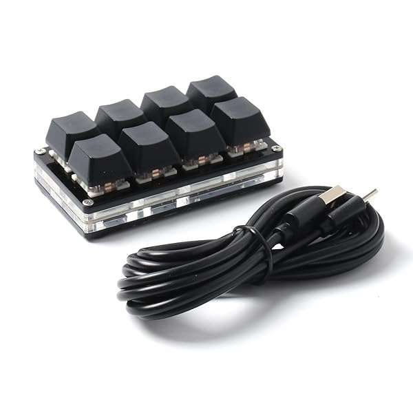 LICHIFIT Mini Mechanical Keyboard: 8-Key USB Custom Shortcuts for SayoDevice - Enhance Your Productivity!