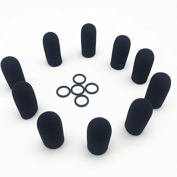 LINHUIPAD Microphone Covers for David Clark M-4 M-7 Headsets - 10 Pack Windscreen Protectors