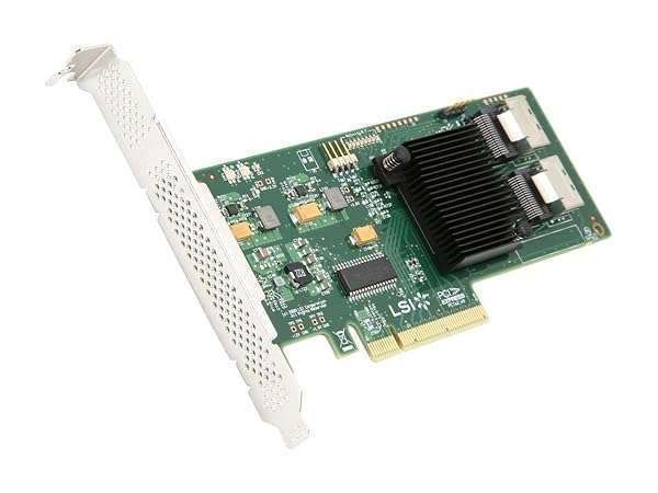 LSI Logic SAS9211-8I: 8-Port Internal 6GB SATA & SAS PCIe 2.0 Controller Card