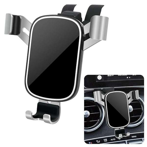 Buy LUNQIN Car Phone Holder for Mercedes C-Class & GLC-Class (2015-2019) - Perfect Cellphone Mount for Navigation!