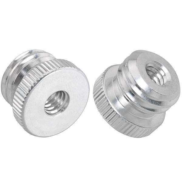 LUORNG 2PCS 1/4'' to 5/8'' Threaded Screw Adapter for Microphone Stands & Tripods - Bosch Compatible