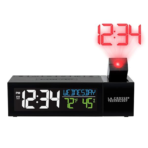 Buy La Crosse Technology 616-1950-INT Pop-Up Bar Alarm Clock with USB Charging - Stylish & Functional!