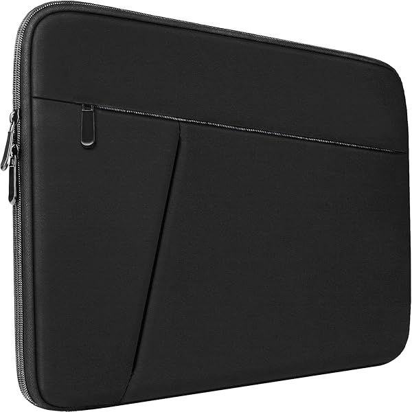 Durable 15.6 Inch Laptop Case Sleeve Shockproof Protective Cover with Front Pocket for HP Dell Acer Asus Notebook Black