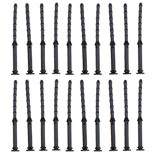 Lasenersm 20 PC Case Fan Screws 65mm x 8mm Black Rubber Anti Noise Vibration Damping Easy Install