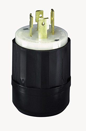 Leviton 2421 20 Amp 250V NEMA L15-20P Locking Plug - Industrial Grade 3-Phase Grounding Solution