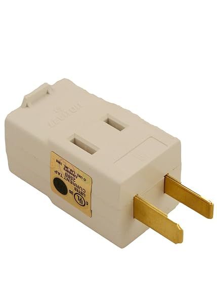 Leviton 531-W Triple Outlet Cube Adapter: 15 Amp, 120 Volt Power Solution in White