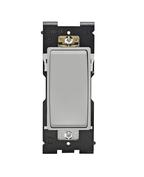 Leviton RE153-PG Renu 3-Way Switch - 15A, 120/277VAC, Pebble Grey | Upgrade Your Home Today!