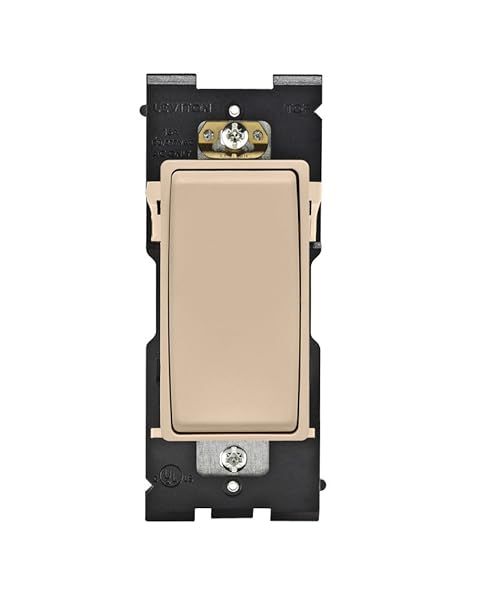 Leviton RE154-DT Renu 4-Way Switch - 15A, 120/277VAC, Dapper Tan | Smart Home Upgrade