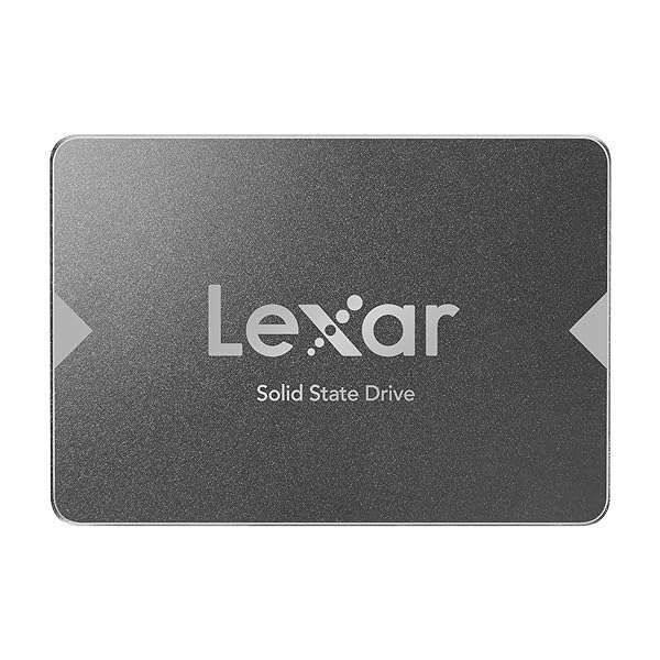 Lexar 256GB NS100 SSD 2.5” SATA III Internal Solid State Drive, Up To 520MB/s Read, Gray (LNS100-256RBNA)