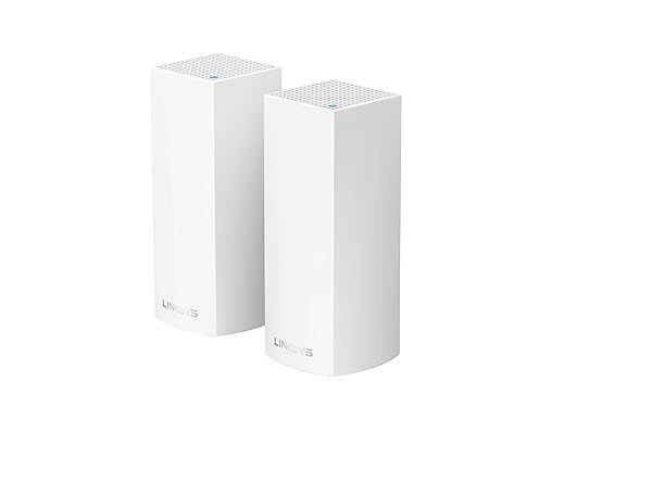 Linksys Velop Tri-Band AC4400 Mesh WiFi System - 2-Pack for 4000 sq. ft Coverage