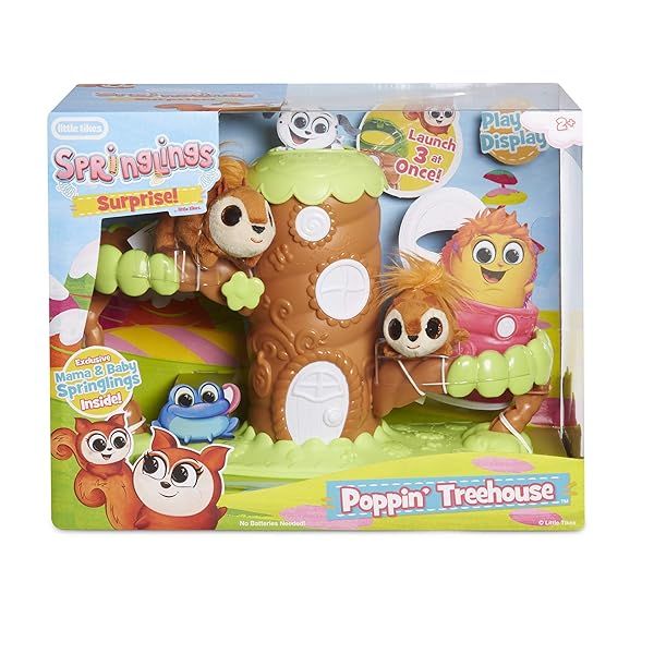 Little Tikes Springlings Surprise Poppin' Treehouse Set: Fun with Plush Pets!