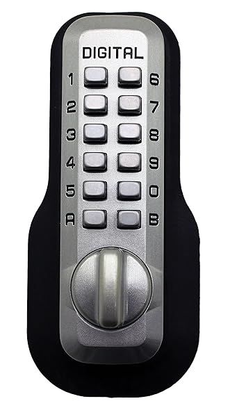 Lockey Digital M210 Keyless Entry Deadbolt: Bump Proof Satin Nickel Door Lock
