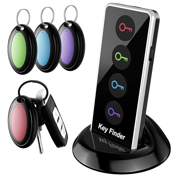 Lost Remote Finder: Key Tracker with 131ft Range & LED Light - Easily Locate Keys & Remotes!