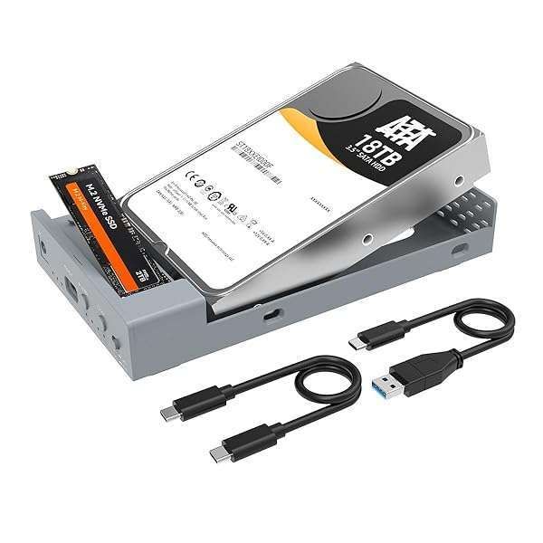 MAIWO USB C Docking Station: Clone HDD to NVMe SSD, 10Gbps SATA SSD/HDD Enclosure