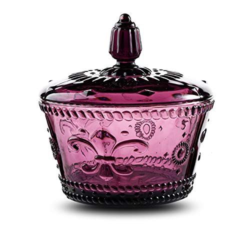 Shop MASSJOY Retro Color Glass Candy & Seasoning Jars - Nostalgic 3D Relief Design with Lid