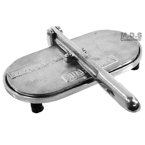 Authentic M.D.S Cuisine 9-Inch Huarache Press-Maker - Cast Aluminum Tortilla Cookware
