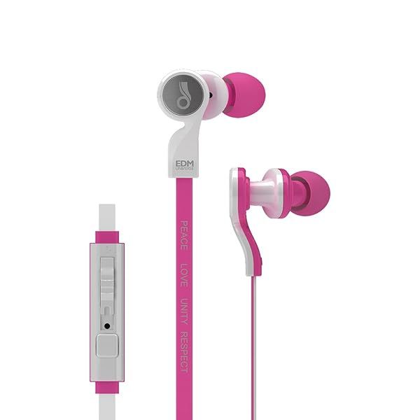 Shop MEE Audio EDM Universe D1P In-Ear Headphones - Stylish Love/Pink with Headset Functionality