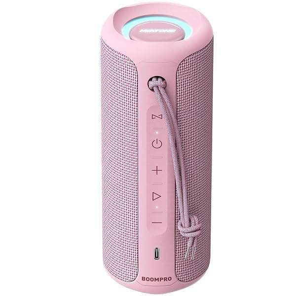 MIATONE 36W Portable Bluetooth Speaker: Bass Boost, TWS Pairing & Bluetooth 5.3 - Stylish Pink Design