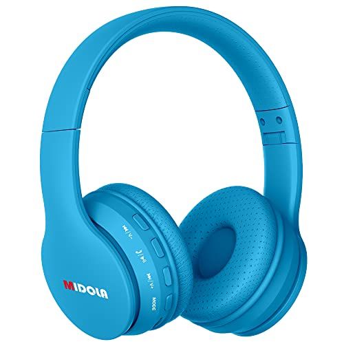 Midola Kids Bluetooth Headphones: 60H Playtime, Volume Limit, Foldable Design - Perfect for Travel & School